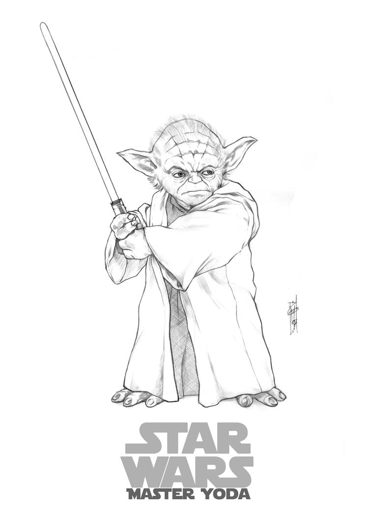 yoda with a lightsabre coloring pages - photo #5