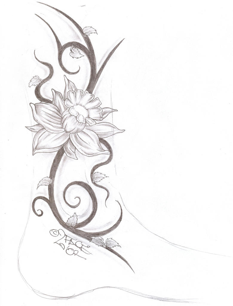 Tattooflash Tribal Flower 2 | Flower Tattoo