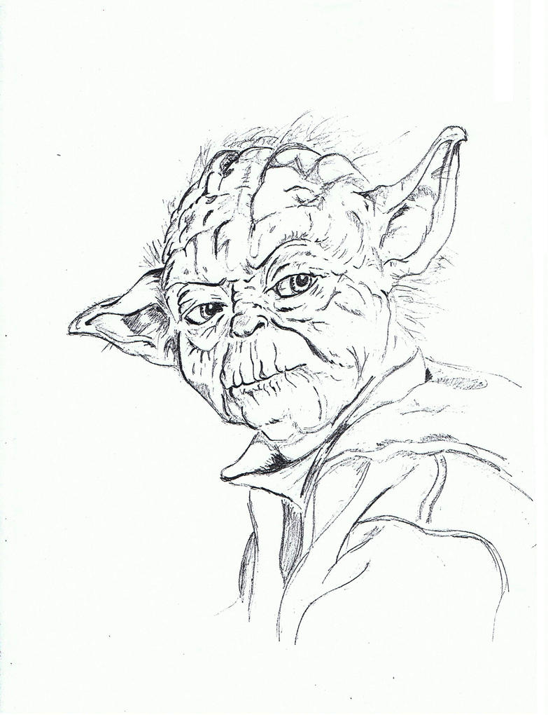 yoda head coloring pages - photo #26