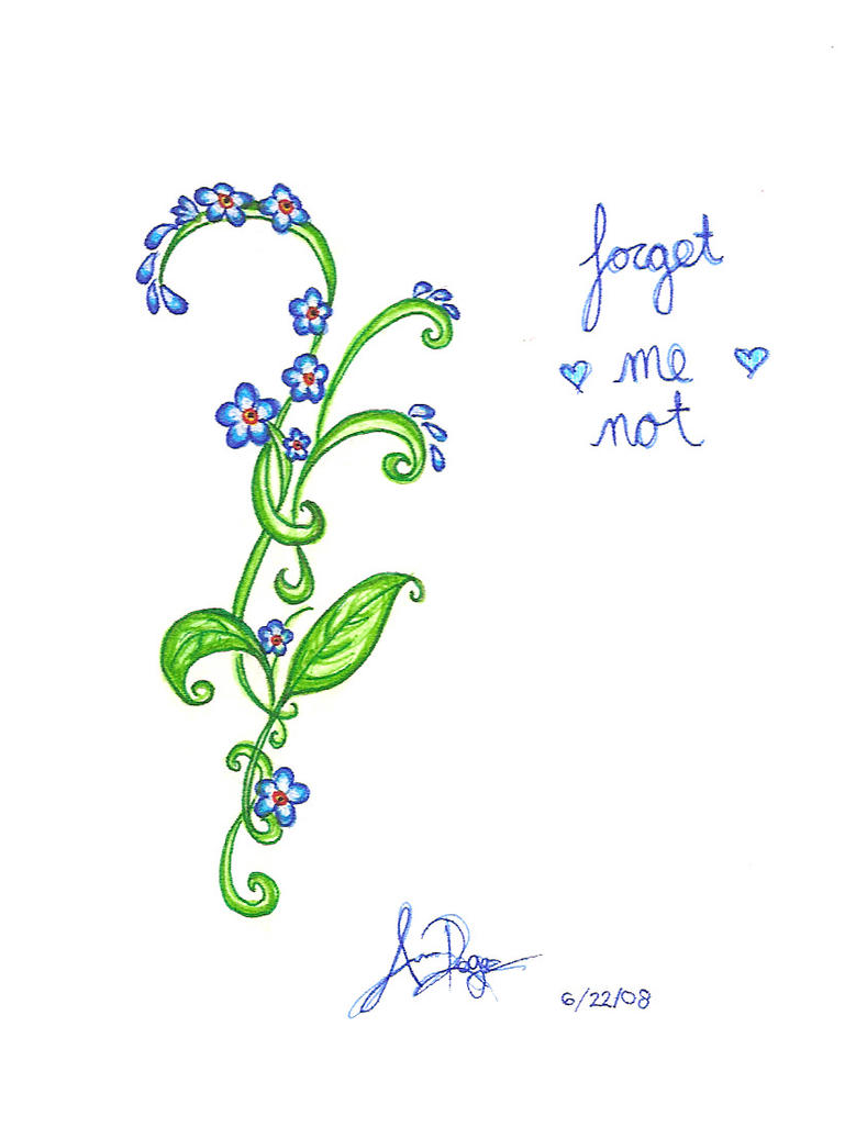 free clip art forget me not - photo #31