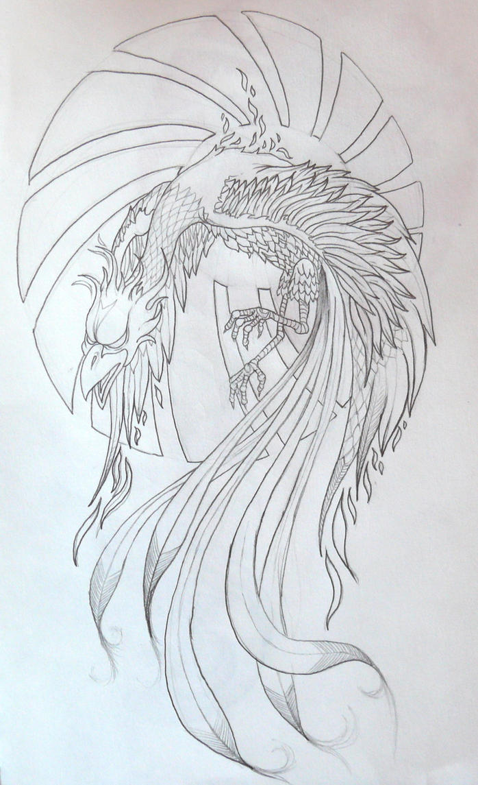 phoenix tattoo by ~zioman on