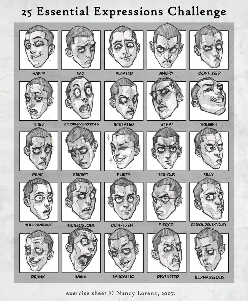 Facial Expression Drawings 36
