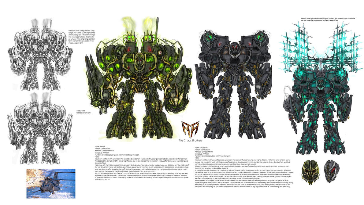 Concept Art Combaticons Fallout Shutdown Transformers 3