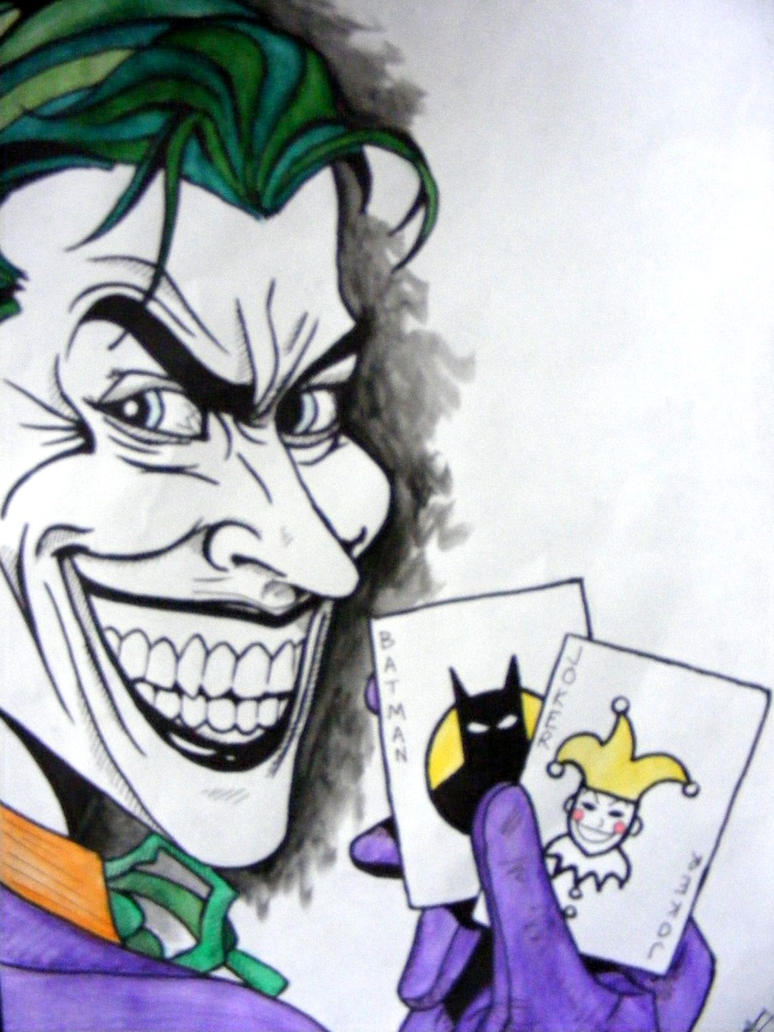 Joker Drawing by Lil Miss Massacre