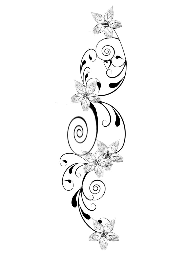 Flower Design Redo | Flower Tattoo