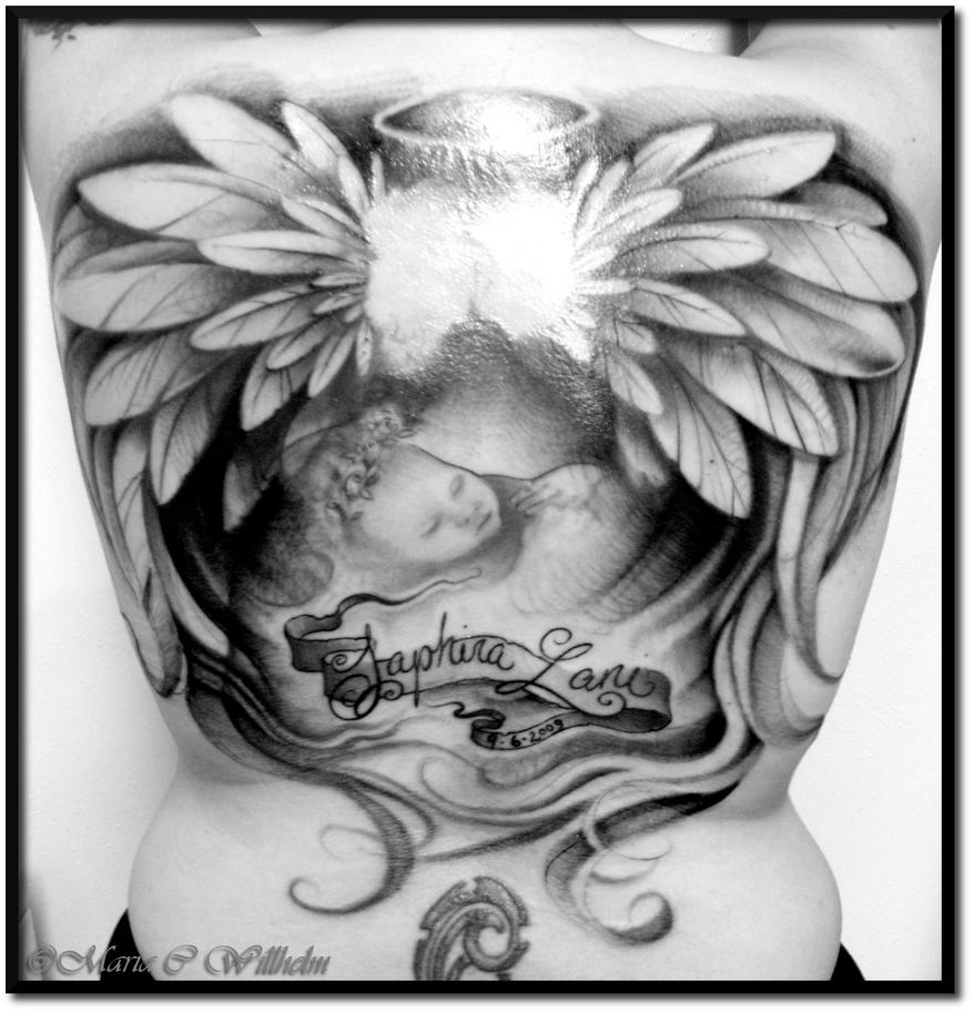 Angel Baby Memorial Tattoo Drawings