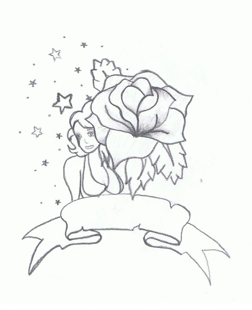 girl n flower | Flower Tattoo