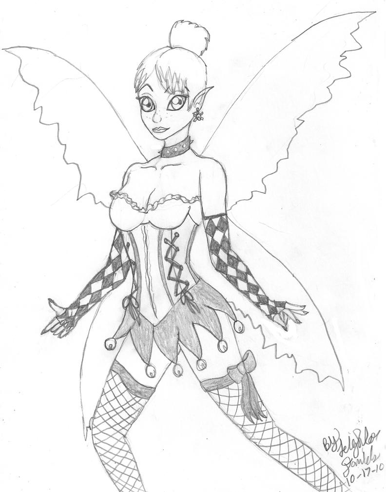 fairies gothic coloring pages - photo #7