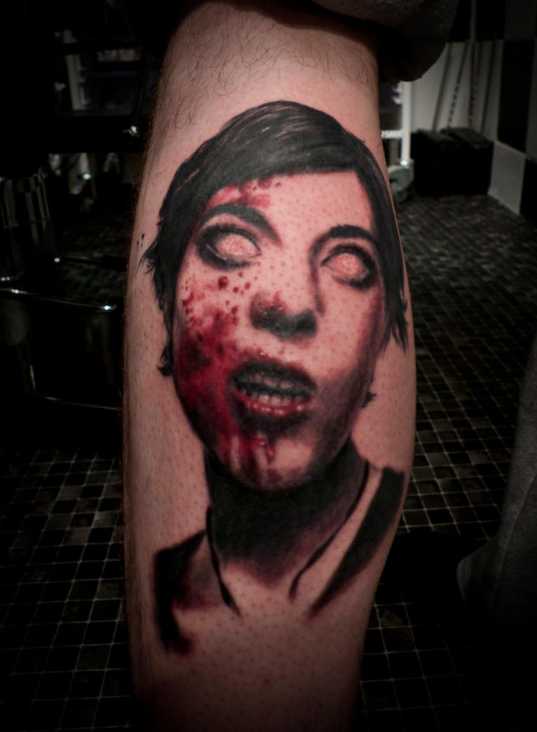Zombie Girl Tattoo by tone