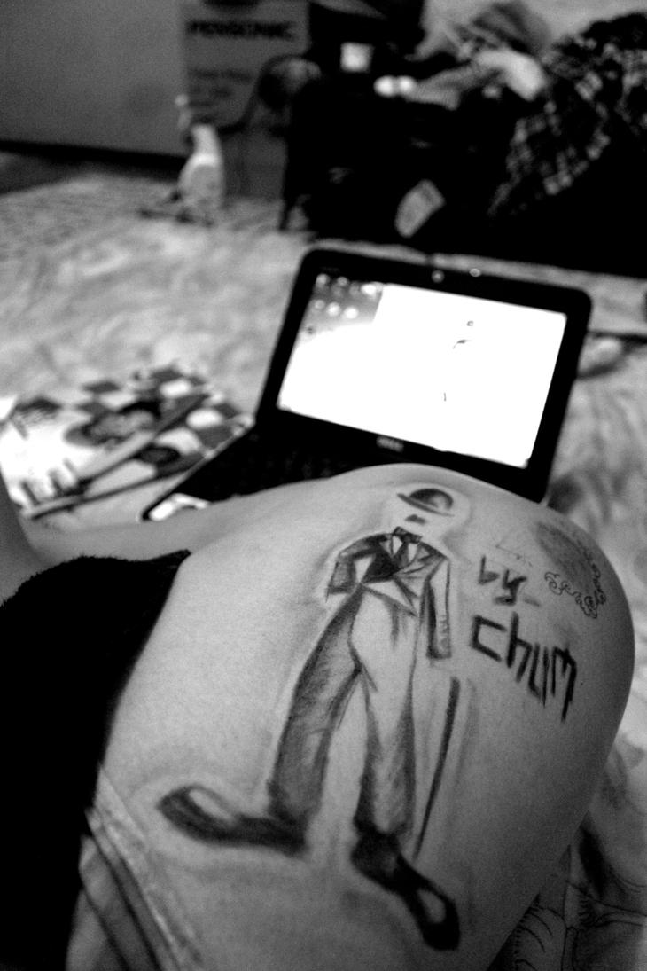 Charlie chaplin tattoo by