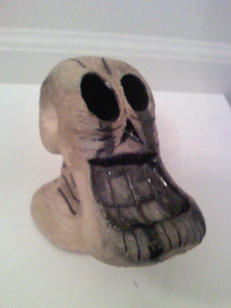 Muertos skull Tribal Glazed 3