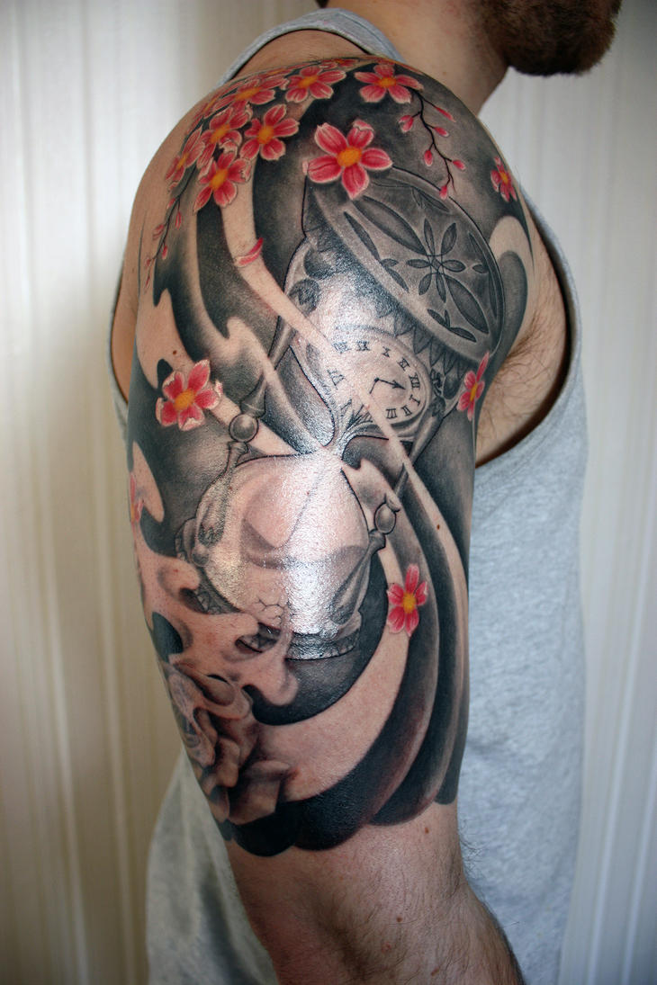 japanese_influenced_hourglass_half_sleeve_tattoo_by_sebassiehihi d5uh1vn