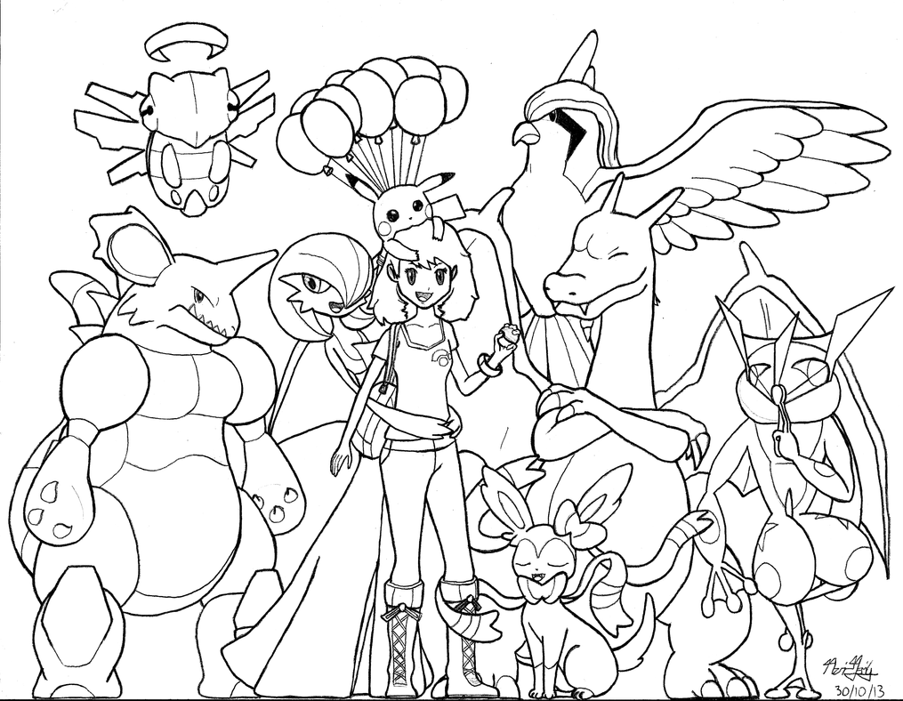 Pokemon X And Y Coloring Pages Froga r