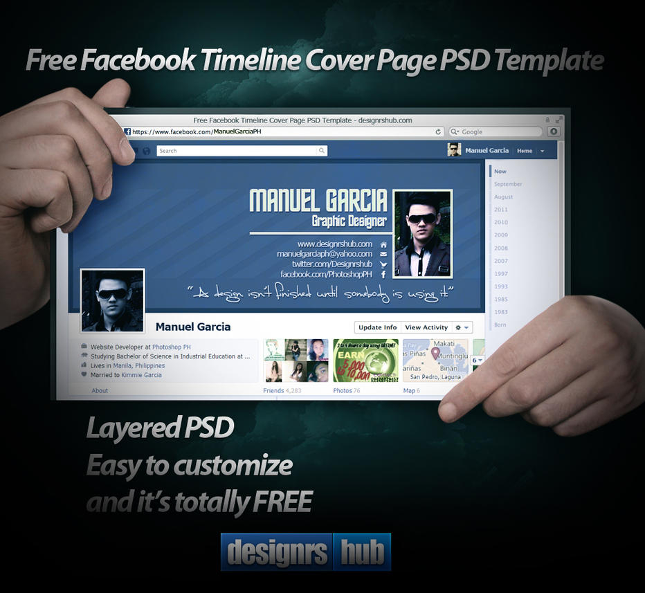 Free Facebook Timeline Cover Page PSD Template by MGraphicDesign on
