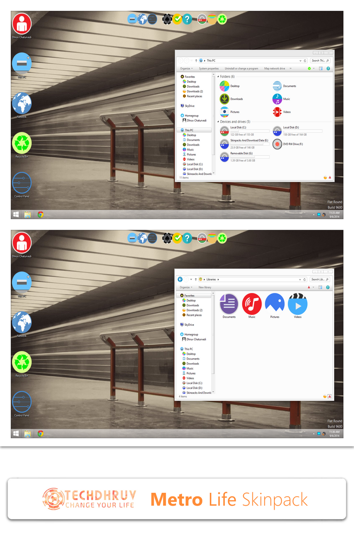 CLASSIFIED theme for Win8/8.1