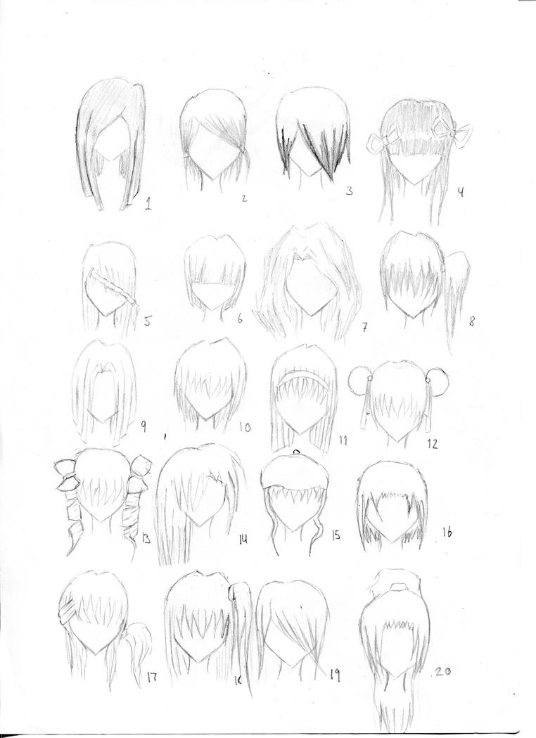 anime hair long