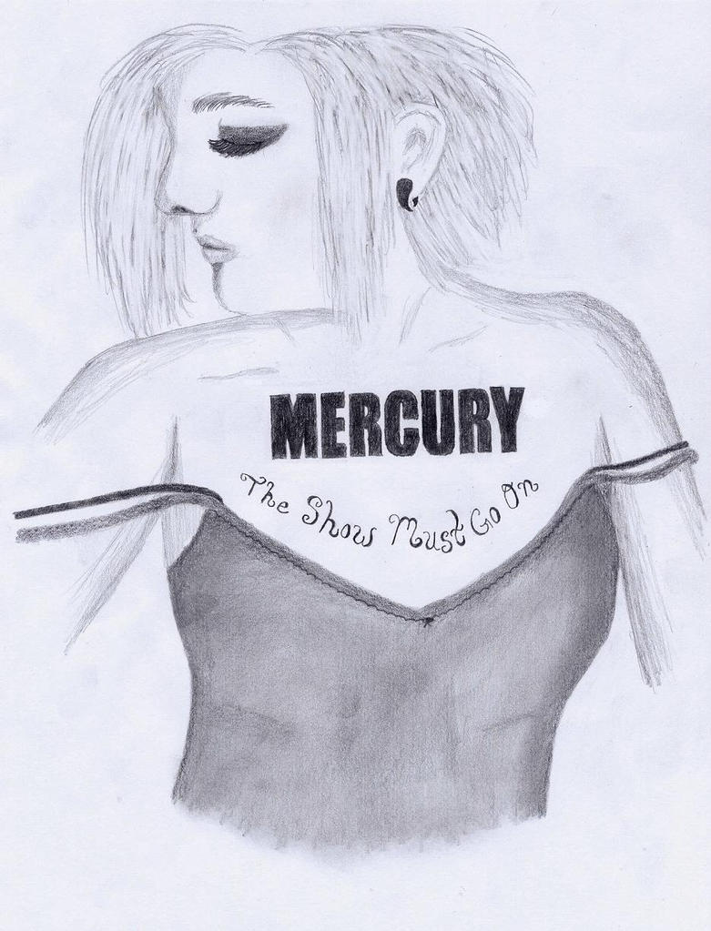 Mercury Chest Piece Tat Design - chest tattoo