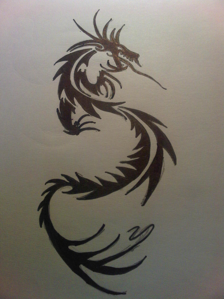 Dragon tattoo design by