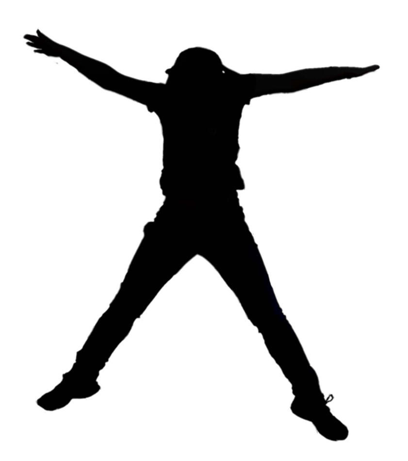 free clip art jumping silhouette - photo #34