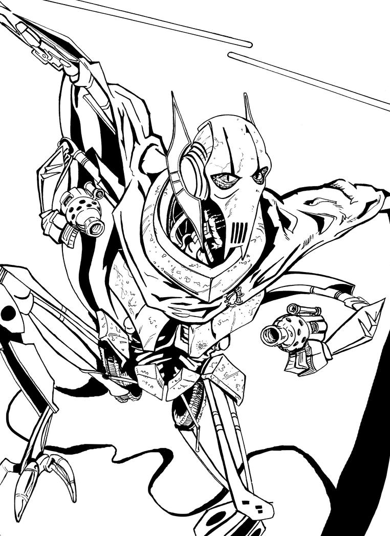 general grievous coloring sheet pages - photo #21