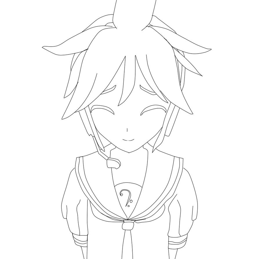 kagamine rin coloring pages - photo #23