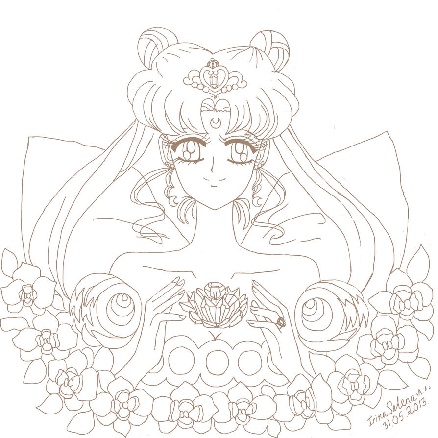 queen serenity coloring pages - photo #26