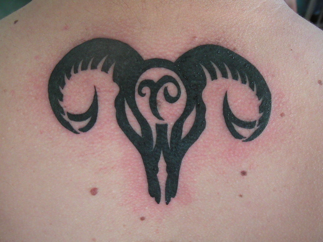 My Aries tattoo by struz
