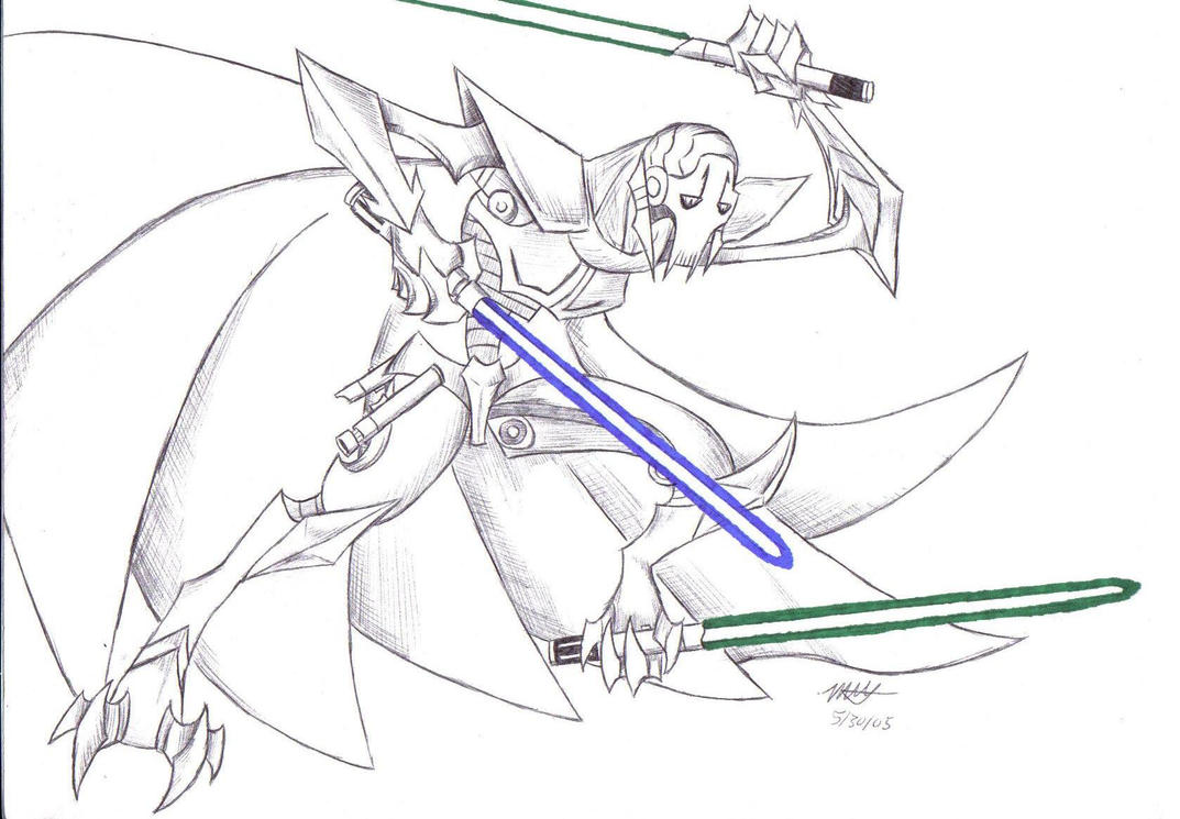 general grievous coloring sheet pages - photo #30