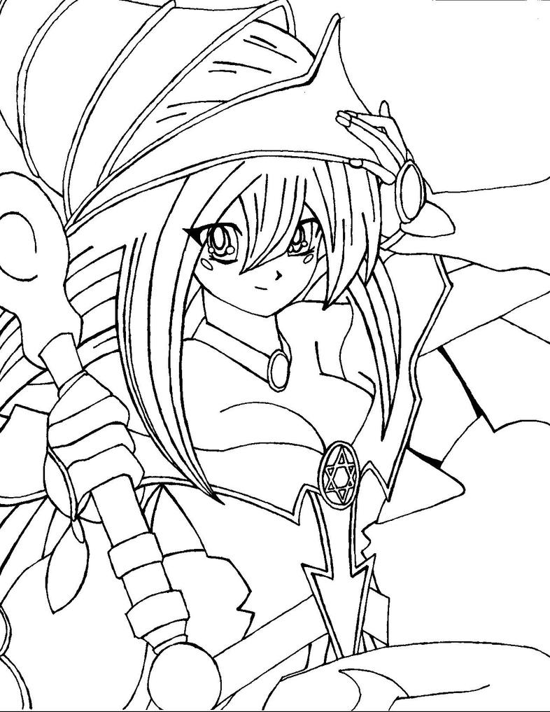 dark magician girl coloring pages - photo #22
