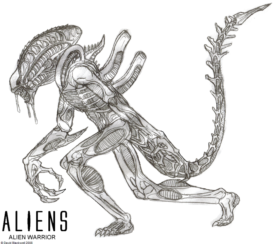 xenomorph drone coloring pages - photo #16