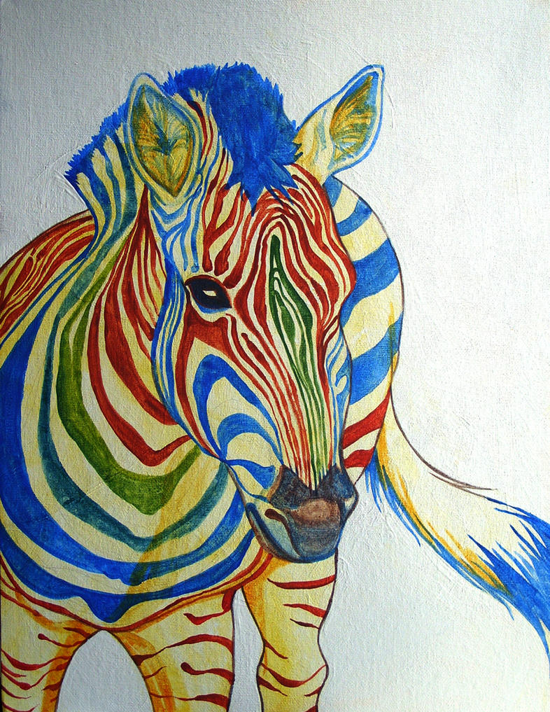 Zebra Painting by BartBar on DeviantArt