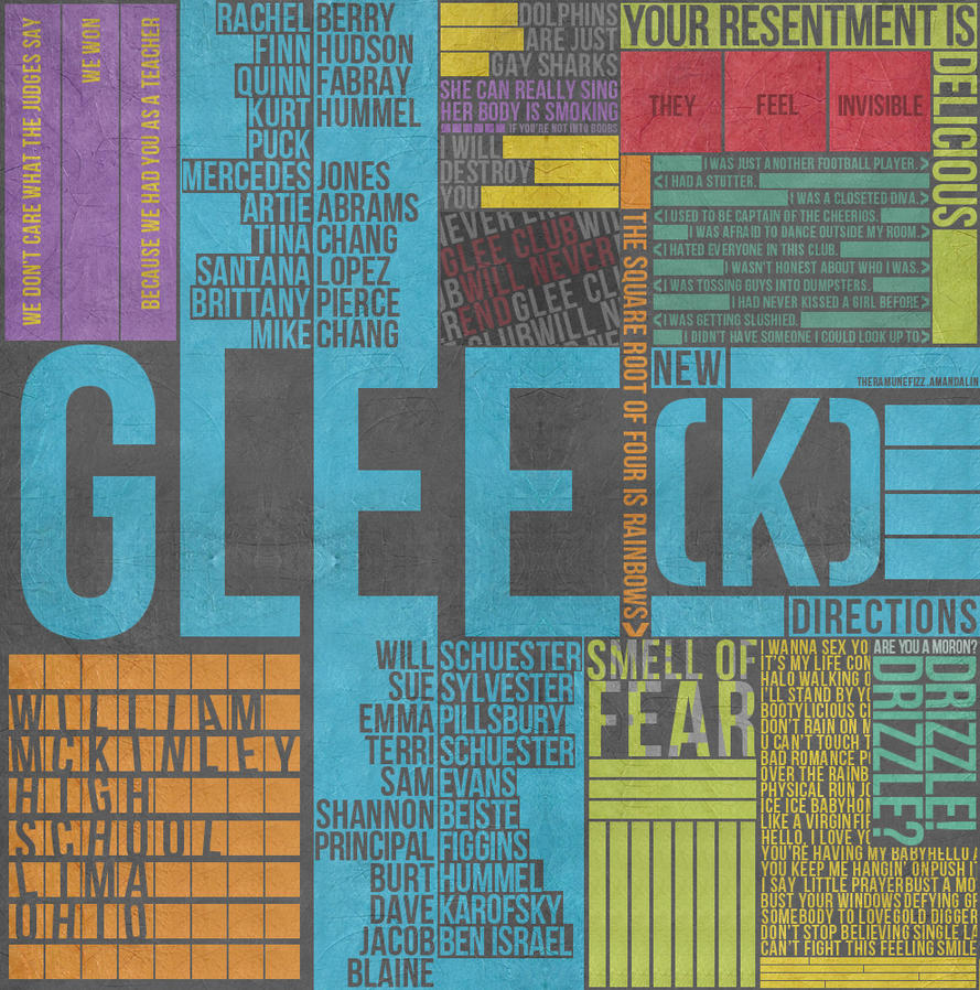 Glee Type Poster