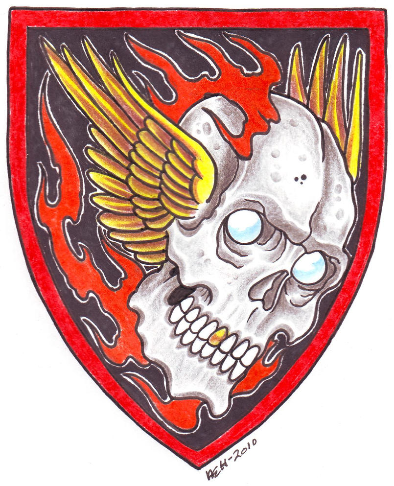 Winged Skull Shield by vikingtattoo on DeviantArt