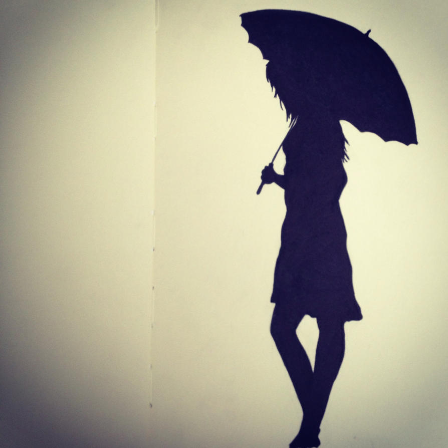 Umbrella Girl Silhouette by XxDarkflame on DeviantArt
 Dancing With Umbrella Silhouette